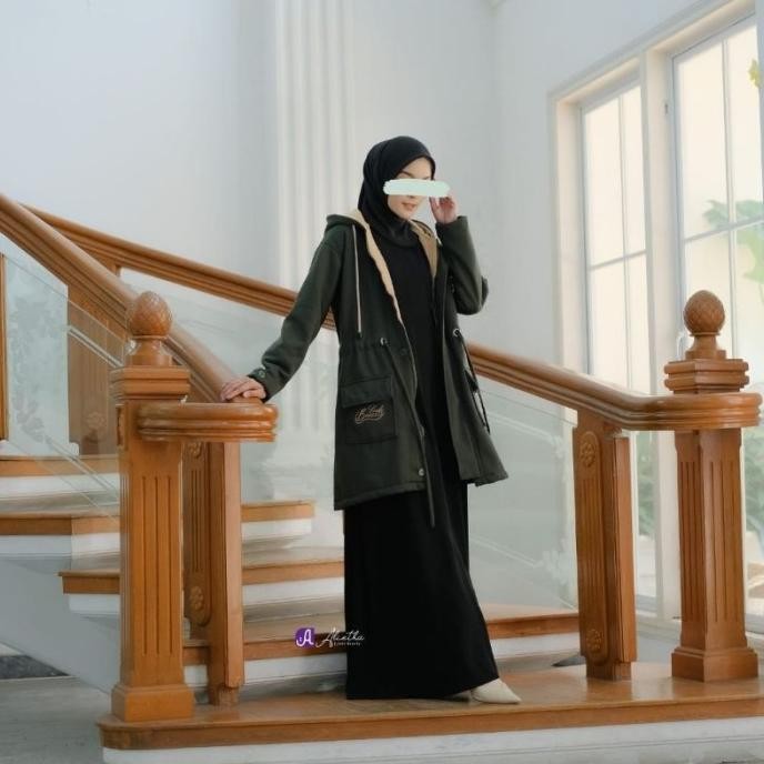 JAKET OUTER HIJAB ALIETHA | JAKET ANAK DAN MOM
