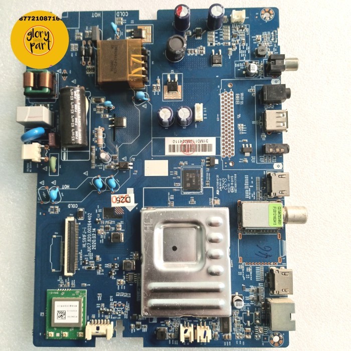 MB MAIN BOARD L32H4 ( SOKET BESAR / LEBAR ) CHANGHONG ANDROID TV