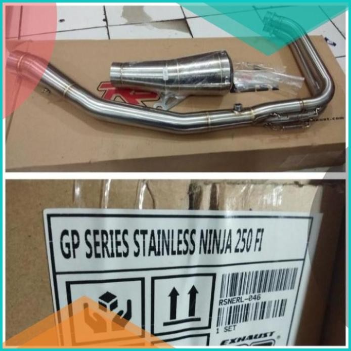 Knalpot R9 GP Series Stanlies Ninja-250fi / Z-250 R-9 Original 140BZ4
