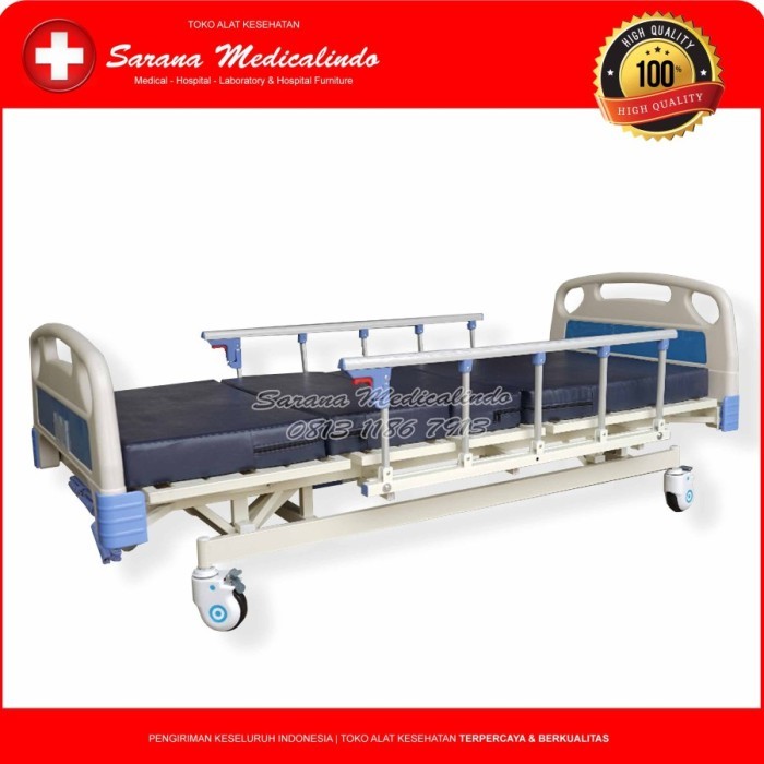 PROMO Bed Pasien 3 Engkol ABS Ranjang Medis Rumah Sakit 3 Crank Deluxe