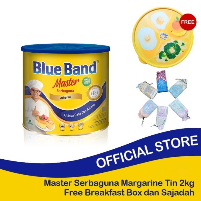 

READY STOCK BLUE BAND MASTER 2KG FREE SAJADAH + BREAKFAST BOX !!!!!