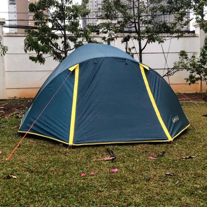 FLASHSALE Tendaki Borneo 4 Tenda Camping Kapasitas 4 Orang Doubel Layer PU3000mm