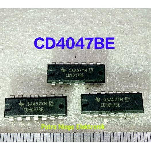 

ic CD4047BE Dip 14 pin CD4047 / TC4047 / HEF4047 / HCF4047 putr4n Murah