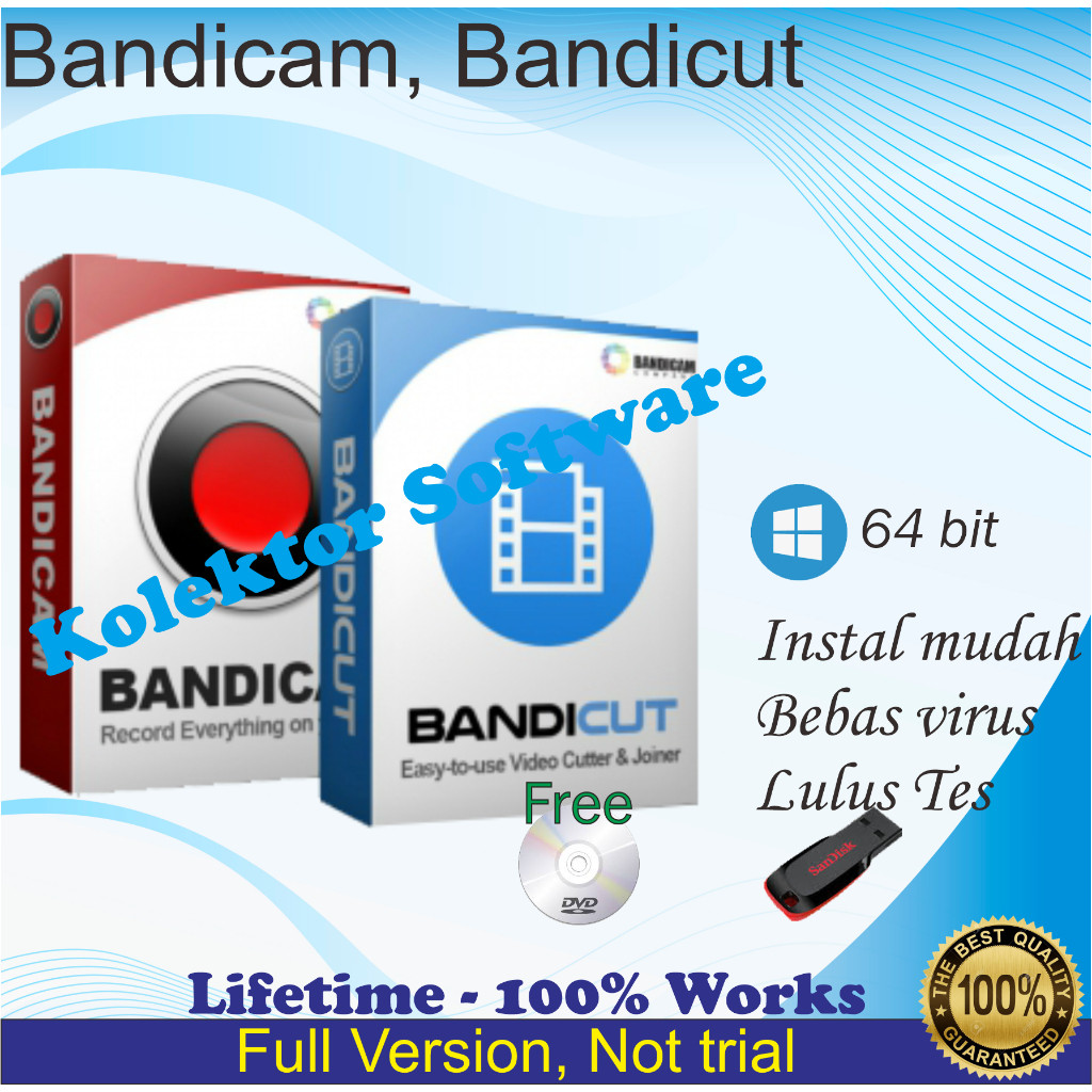 Bandicam, Bandicut - Full Version, Lifetime