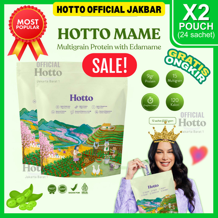 

Promo!!! New Hotto Mame Protein Multigrain With Edamame 2 Pouch 24 Sachet(Most Recommended))