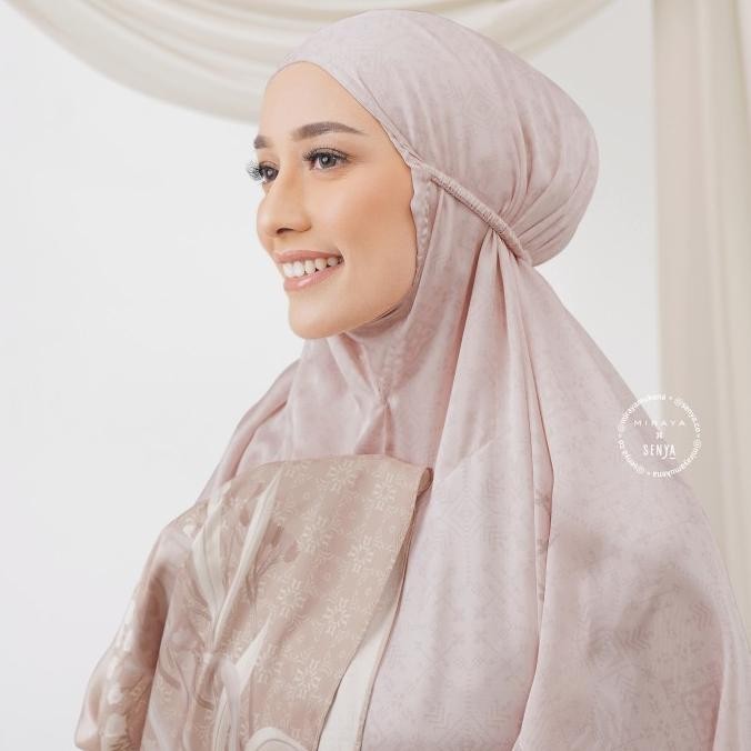 TERBARU MUKENA TRAVEL PRINTING MIRAYA X SENYA TALAVERA SILK PINK 