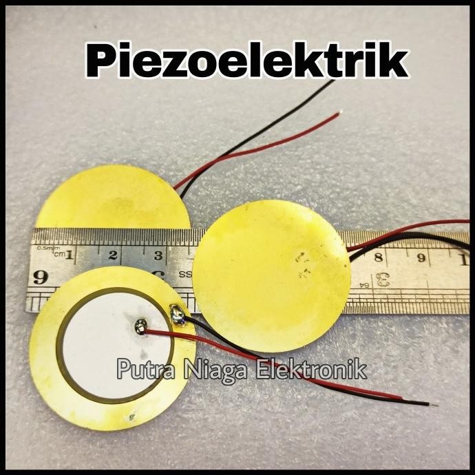 Piezo Electric 35mm lengkap dengan kabel 15cm buzzer elektrik passif putr4n