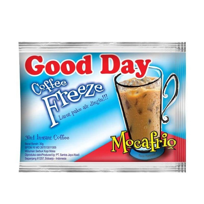 

Good Day Coffe Freeze Mocafrio [30Gr /120Pcs / 1 Karton ] Promo