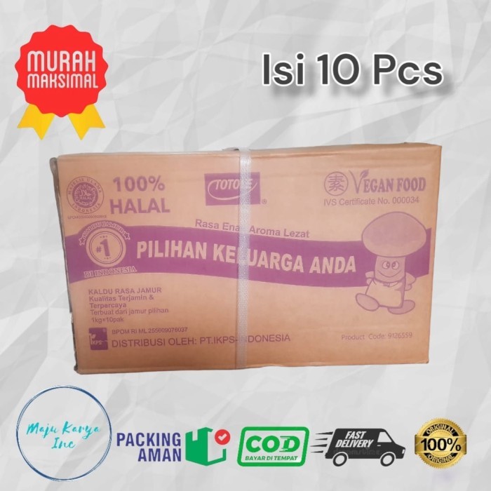 

Totole Kaldu Jamur 1 Kg Dus Isi 10 Pcs Halal Bpom Diskon