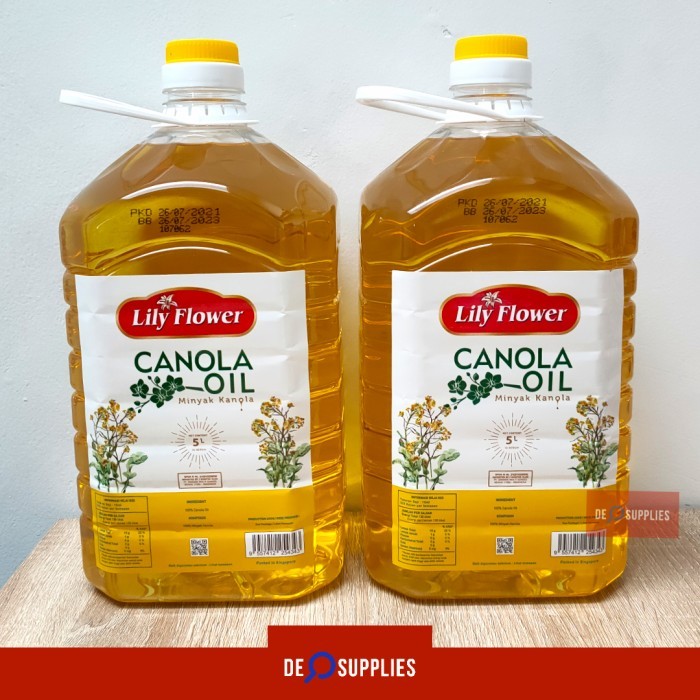 

Lily Flower Canola Oil 5L - Minyak Kanola Lilyflower 5 L Premium Spore Terbaik