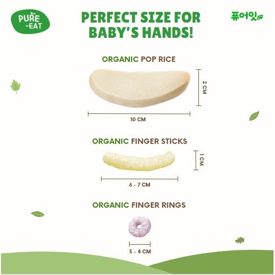 Pure Eat Organic Pop Rice Apple - Snack Bayi 6 Bulan Made In Korea