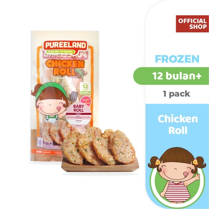 Pureeland Baby Chicken Roll / Mpasi Bayi Organik / Makanan Bayi