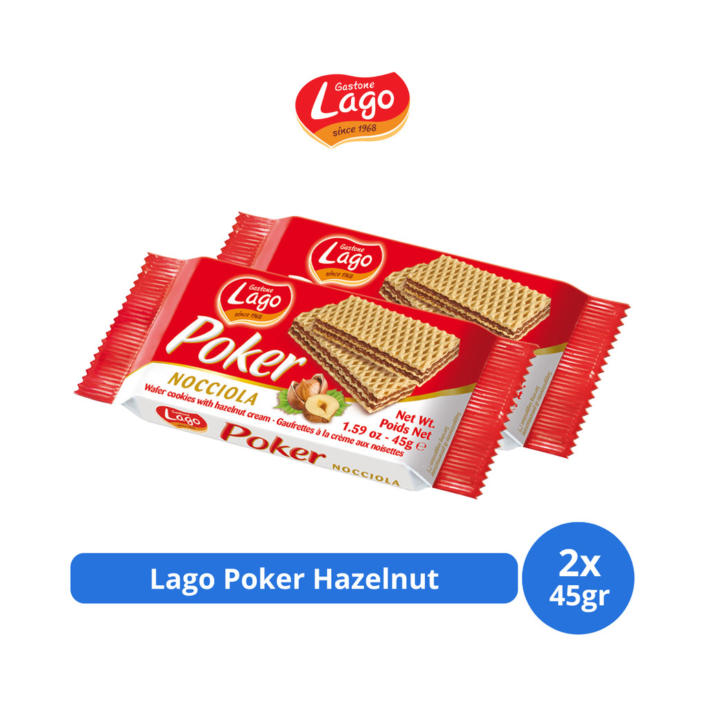 

Lago Poker Hazelnut 45gr x 2 pcs