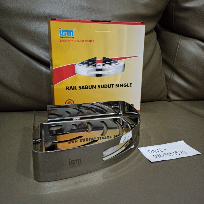 Rak Sabun Sudut Single Igm Stainless Sus 304 Diskon