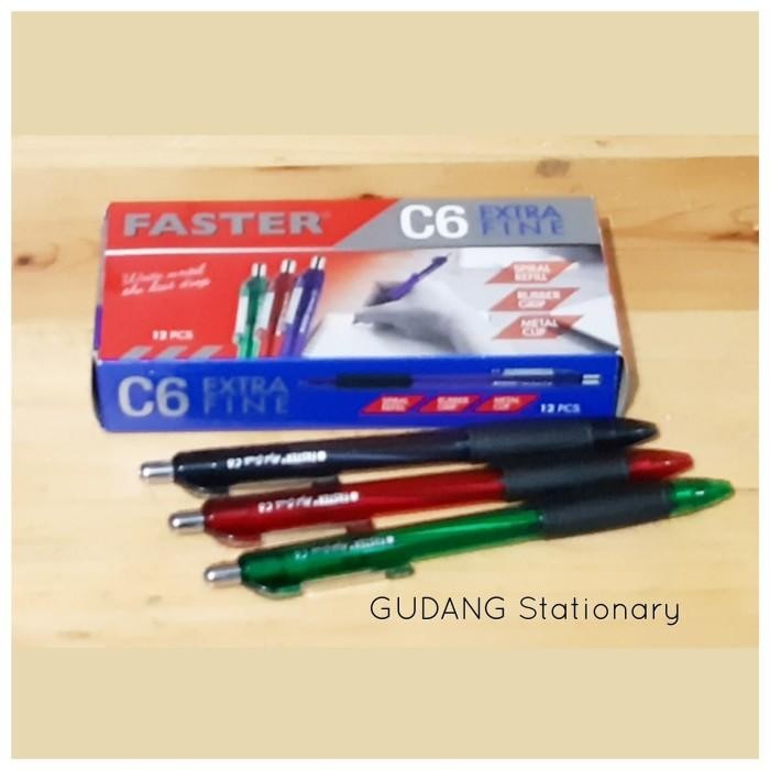 

Ballpoint Faster C6 [ Isi 12 Pcs ]