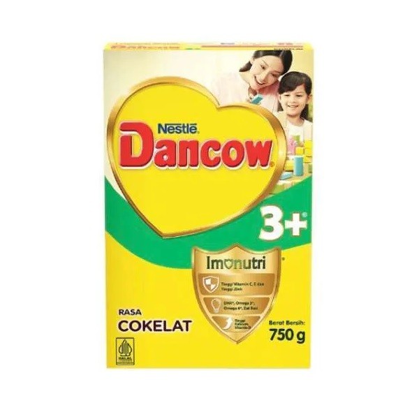 

DANCOW CHOCOLATE PREBIO 3 + BOX 750 GR - SUSU COKELAT