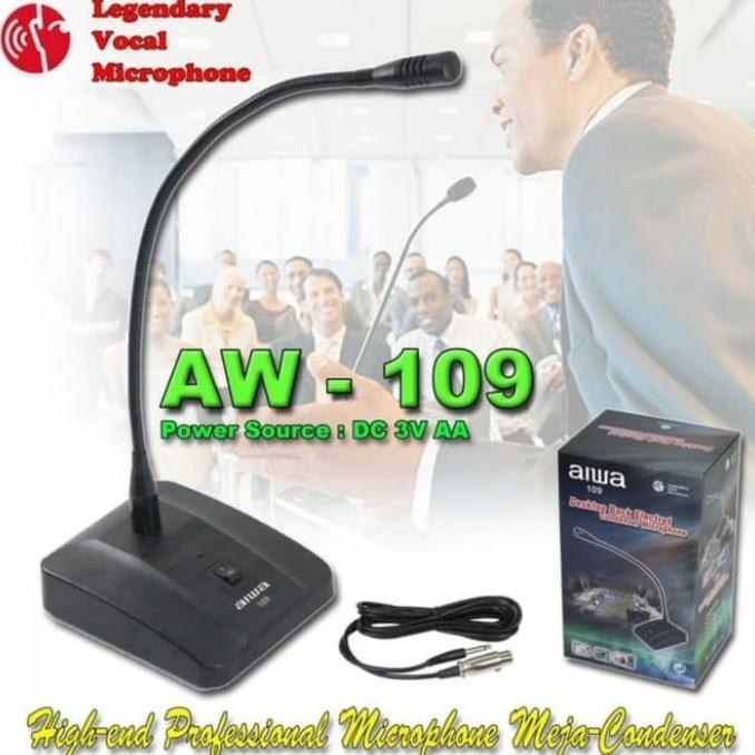 Mic meja / mic podium condenser Aiwa AW-109