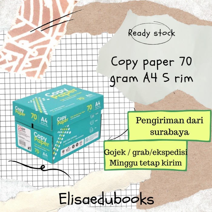

Kertas Hvs A4 Copy Paper Kertas Fotokopi Kertas Print New