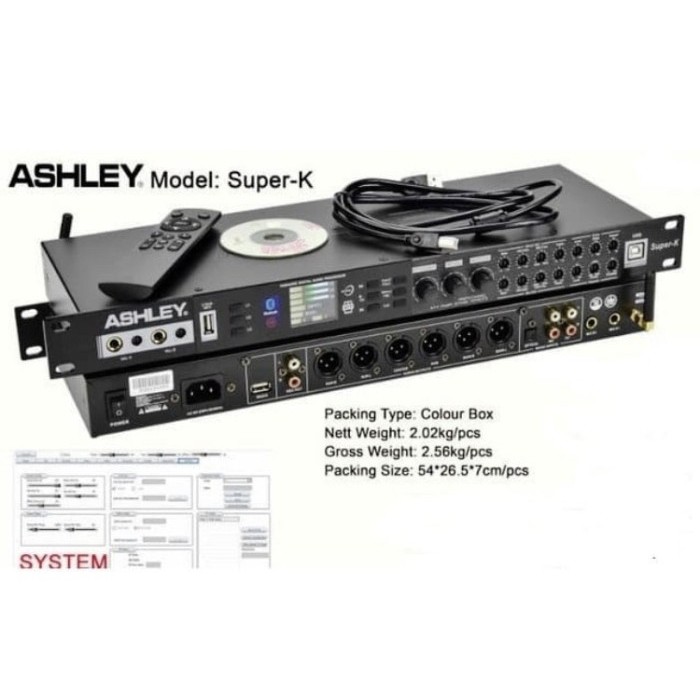 Cuci Gudang Professional Digital Processor Karaoke Management Ashley Super-K Ori