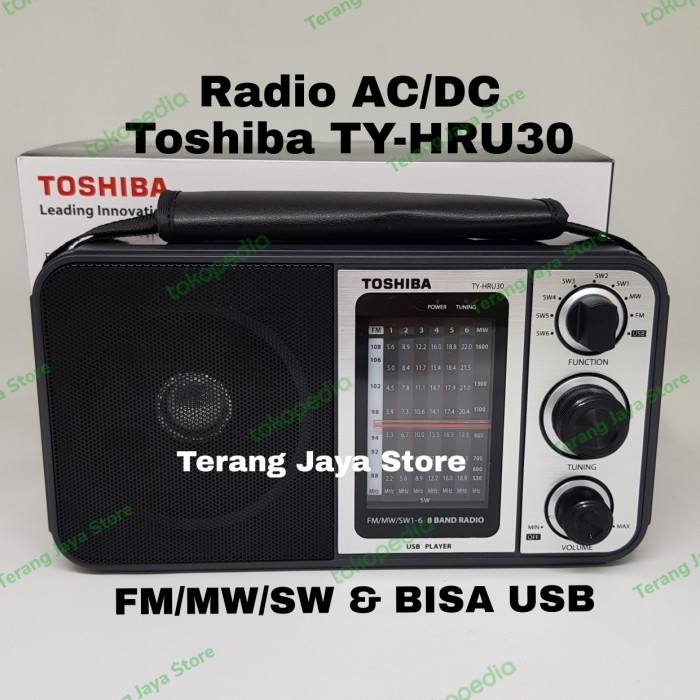 Cuci Gudang Radio Toshiba Ty-Hru30 Radio Listrik Toshiba Hru30 Radio Fm/Mw/Sw+Usb
