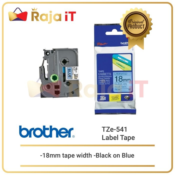 

Brother Label Tape Tze 541 18Mm Black On Blue Terbaru