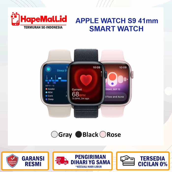 APPLE IWATCH SERIES 9 41 MM GARANSI RESMI IBOX TERMURAH