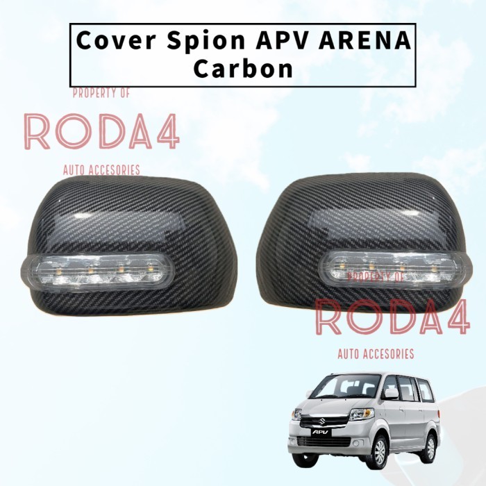 Cover Spion Mobil APV Arena 2007 2010 2012 2014 Mirror Cover Carbon