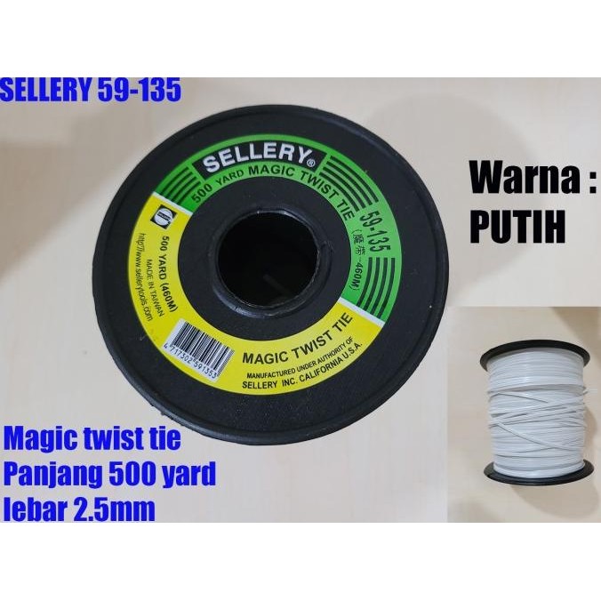 

TERMURAH - Pengikat Magic Twist Tie 480M HITAM-PUTIH (59-135) SELLERY