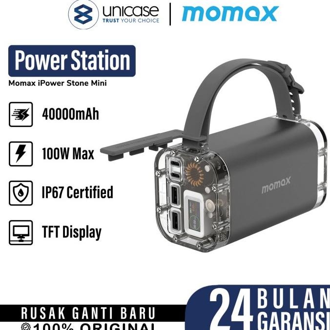 Sale Power Station Portable Momax Ipower Stone 40000Mah 100W Charging Bank