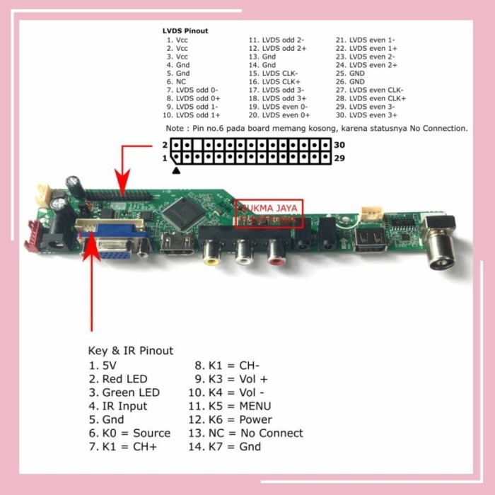 READY Mainboard tv led/lcd universal