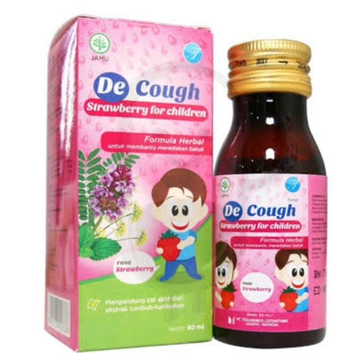 NEW De Cough 60 ml Obat Batuk Anak Berdahak dan Batuk kering manjur enak
