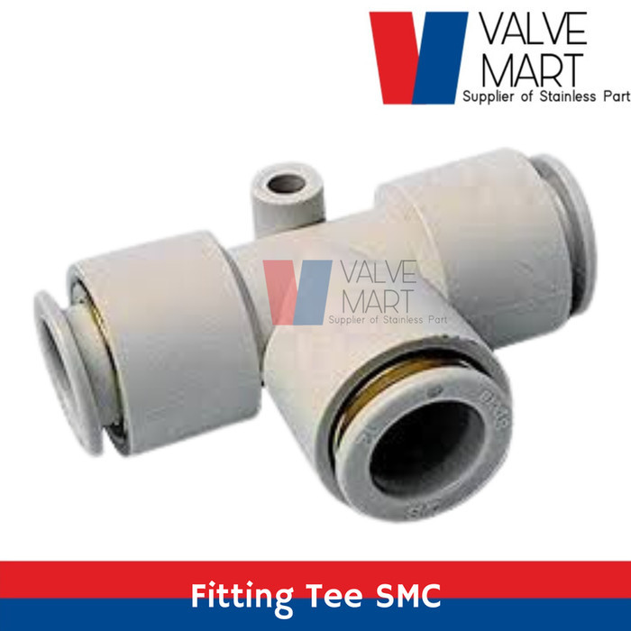 KQ2T 08-00 Fitting Tee Pneumaic Slip Lock Selang 8mm x 8mm x 8mm SMC