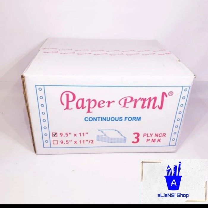 

Continuous Form 9,5" X 11" (3 Ply) - Merk Paperpryns Promo