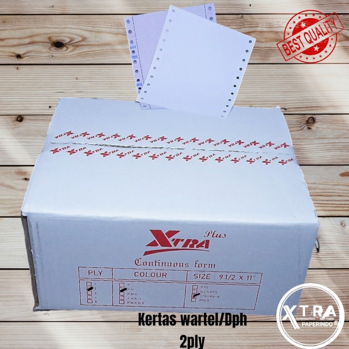 

Kertas Wartel 2Ply Continuous Form Barangbaru