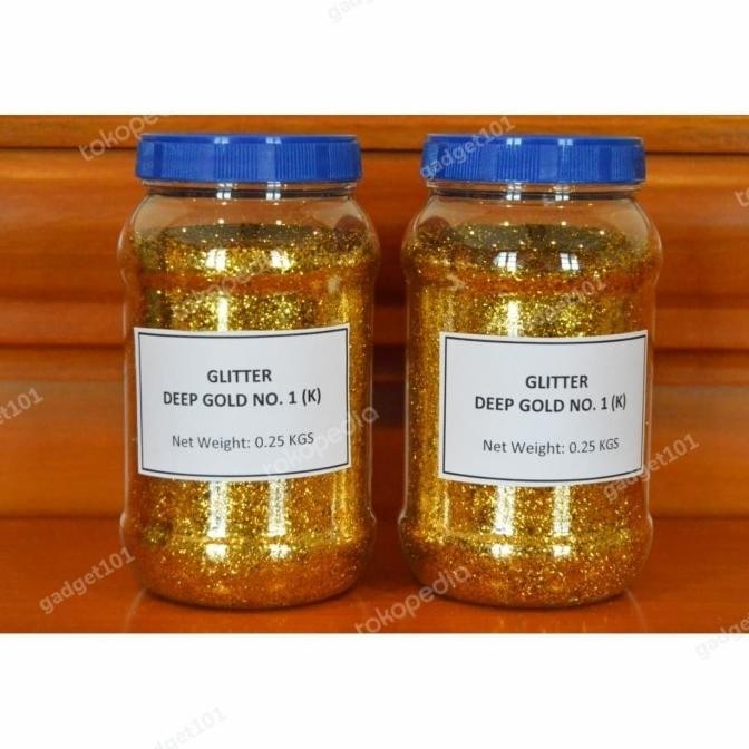 

Glitter Bubuk Deep Gold (K) 250 gram