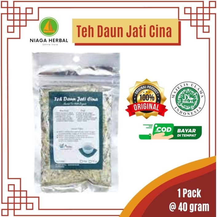 

Teh DAUN JATI CURAH 40 GRAM, Teh Daun Jati Cina Peluntur Lemak Pelangsing Alami