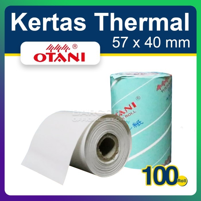 

( 1 Dus ) Kertas Printer Bluetooth 57 X 40 - 57X40 Thermal Otani Hitam Terbaik