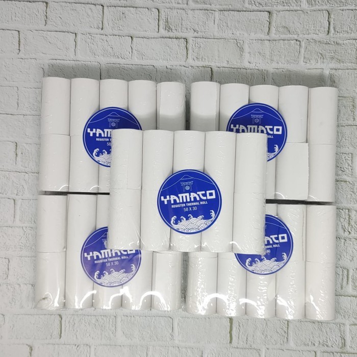 

Paket Thermal Paper Roll / Kertas Termal 57X30 Kaspaper 100Roll/1Dus New