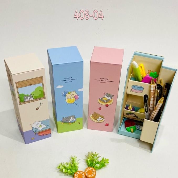 

Bos Kotak Pensil Karton Berdiri/Tempat Pensil Organizer/Pencil Case