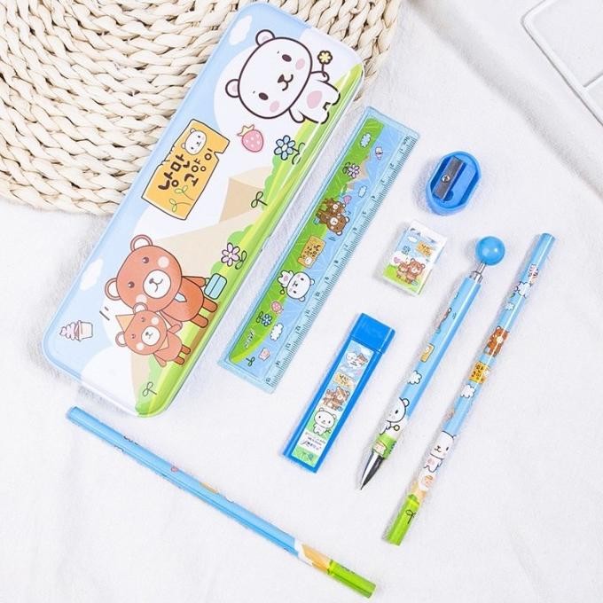 

Produk Baru!! Kotak Pensil Anak Set 7in1 / Kotak Pensil Karakter Murah / Alat Tulis