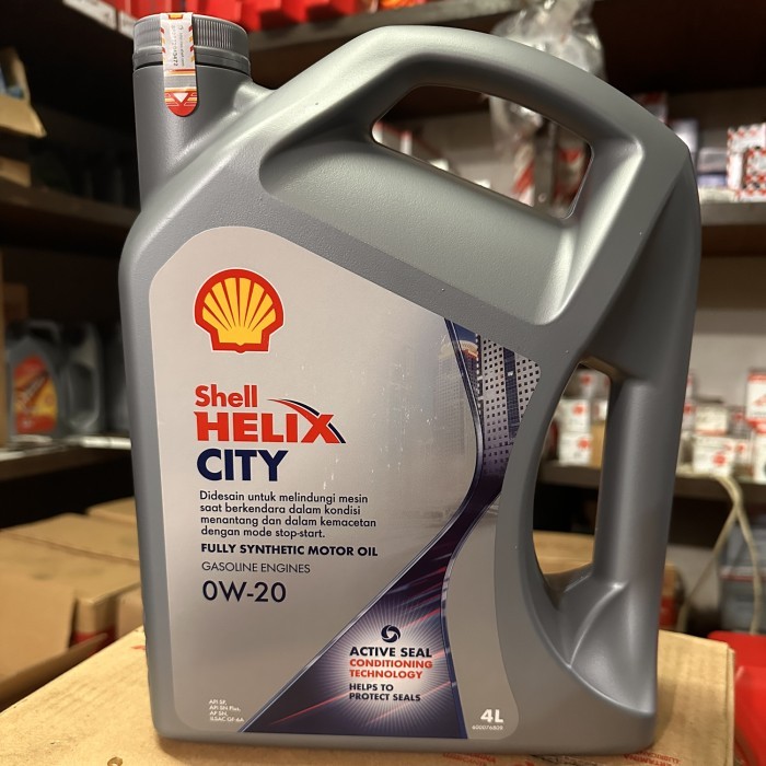 Oli Shell Helix City 0W20 4L Original Harga Spesial