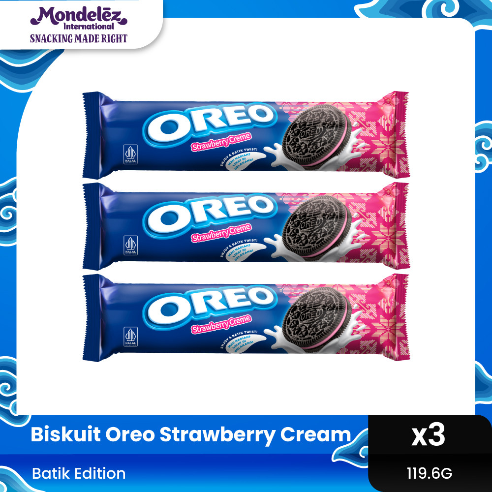 

OREO BATIK STRAWBERRY CREAM 119.6G x 3