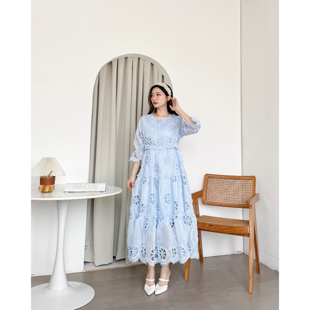 Dress Selutut Dres Lebaran Pakaian Natal Terbaru 2025 Impor Minidress Remaja Bsju Wedding Longdress 