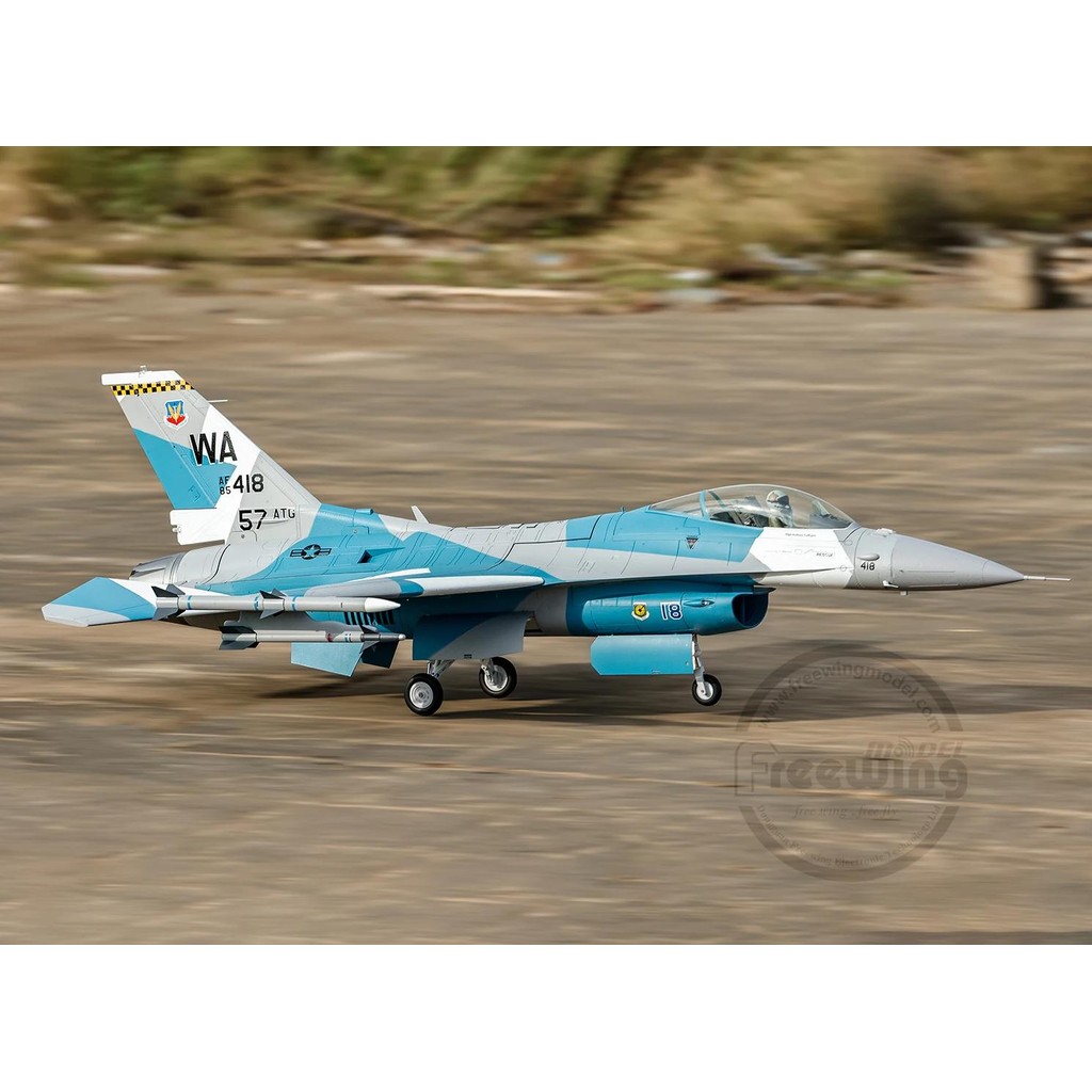 ELECTRIC RC PLANE FREEWING F16 90MM V2 EDF JET KIT WITH SERVOS