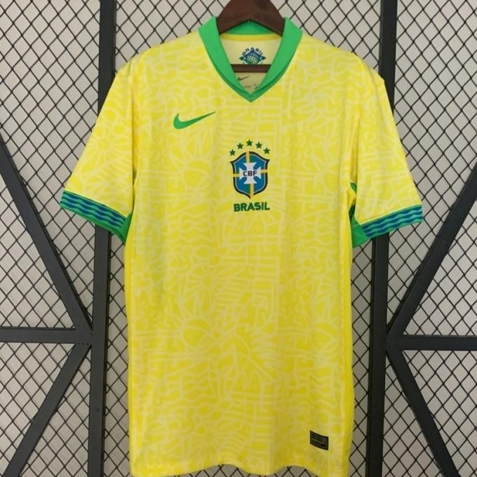 JERSEY BAJU BOLA BRAZIL HOME 2024 GRADE ORI