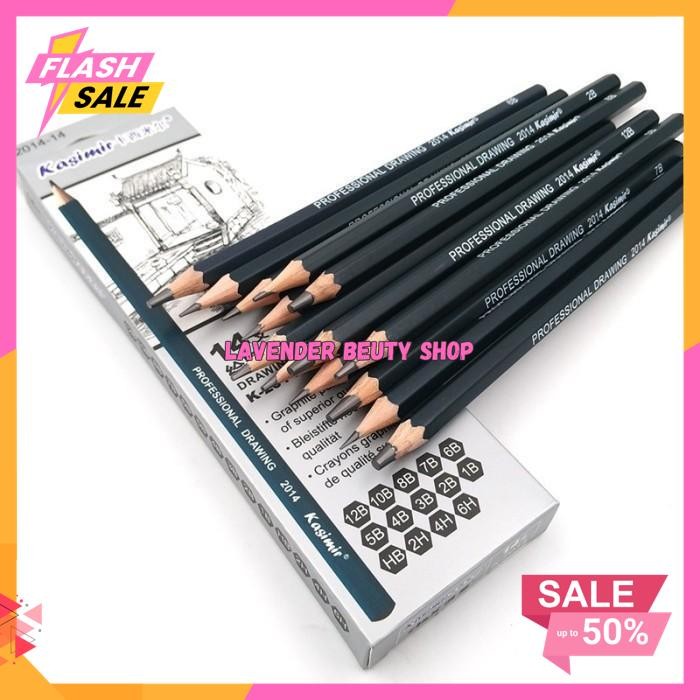 

SET PENSIL SKETSA DRAWING GRAPHITE PROFESSIONAL PENCILS CHARCOAL 14PCS TERJAMIN BEST