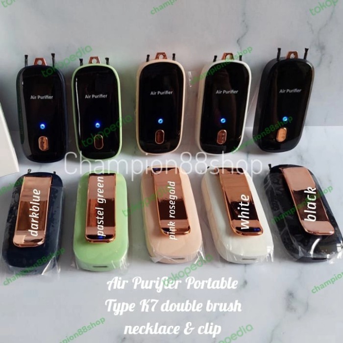 Cuci Gudang Kalung Air Purifier Portable Necklace Clip On K7 Ionizer Anti Virus
