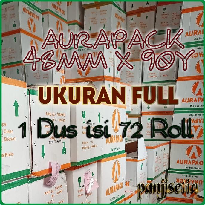 

HARGA DISC - LAKBAN 1 DUS BENING / COKLAT AURA PACK 48MM X 90Y FULL UKURAN PREMIUM
