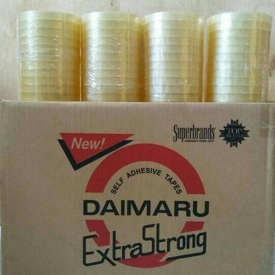 

TERMURAH - lakban daimaru 1/2 inch 1 dus khusus gojek bandung 0.5