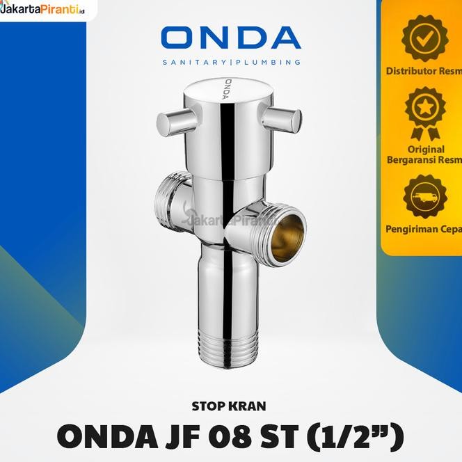 Stop Kran Wc Cabang Onda 1/2" / Keran T Shower Kloset Jet Shower